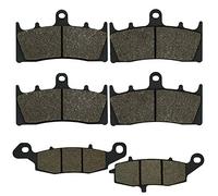 Cyleto Front and Rear Brake Pads for Kawasaki VN1500 VN 1500 Vulcan 1500 Mean Streak 2002 2003 2004 / VN1600 VN 1600 Mean Streak 1600 2004