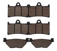 Cyleto Front and Rear Brake Pads for YAMAHA XV1900 Roadliner S 2006-2013 XV1900A Midnight Star 1900 2006-2012 XVS 1900 Stratoliner S 2006-2014