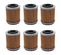 Cyleto Oil Filter for YAMAHA YFM400 BIG BEAR 4X4 400 2000-2006 / YFM400 BIG BEAR IRS 4X4 2007-2012 ( Pack of 6 )