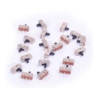 Cylewet 20Pcs 2 Position SPDT 1P2T Mini Vertical Slide Switch with 3 Pins PCB Panel for Arduino (Pack of 20) CLW1024