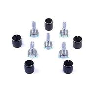 Cylewet 5Pcs 360 Degree Rotary Encoder Code Switch Digital Potentiometer with Push Button 5 Pins and Knob Cap for Arduino (Pack of 5) CYT1100
