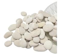CYLHCM 100PCS White Tiny Painting Rocks,DIY Pebble for Painting Detail-Painting Smooth Surface Stones,Arts,Crafts, Garden,1.0 to 1.5 inches,Hand Picked Rocks for Painting