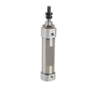 Cylinder 2 Pcs Aluminum Alloy Compact Mini Cylinder CDJ2B10-5/15/20/25, Double-Acting with Adjustable Stroke for Machine(CDJ2B10-20 Discounted)