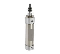 Cylinder 2pcs Aluminum Alloy Compact Mini Cylinder CDJ2B10-5/15/20/25, Double-Acting with Adjustable Stroke for Machine(CDJ2B10-20 Discounted)
