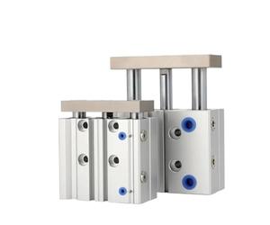 Cylinder 3-Rod Three Axis Pneumatic Air Cylinder Double Acting(Stroke80-S,Bore40)