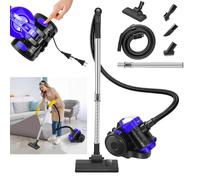 Cylinder Bagless Vacuum Cleaner with Washable HEPA Filter for Hardfloor, Carpet & Car, Compact & Lightweight, 1000W, 1.5L, Blue