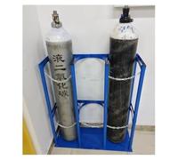Cylinder Bracket Steel Oxygen Cylinder Storage Rack for Factories/Schools/Hospitals, Saving Space Gas Cylinder Holder/Oxygen Tank Carrier(# 27cm/10.6in-97x30x100cm)
