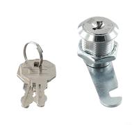 Cylinder Cam Lock for Cabinet, Drawer, Mailbox, Locker and Cupboard Doors, Metal Alloy Construction with 2 Keys, 16mm 20mm 25mm Sizes, Suitable for Wood, Metal(20mm)