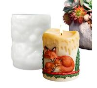 Cylinder Candle Mold | Decorative Art Project Tool | Pine Animal Candle Casting Mold - for Beginners Professionals School Project Studio Family Gathering