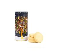 Cylinder Christmas Biscuits Tin - Traditional Scottish Shortbread Gift Set, Festive Filled Tins of Biscuits - Novelty Christmas Gifts - Luxury Biscuit Gift Sets for Women & Men, Navy