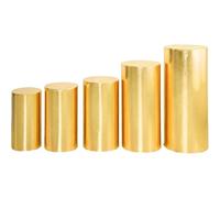 Cylinder Covers Set of 5 Cylinder Stand Covers Party Cylinder Plinth Stretchy Covers for Pillars Stand Dessert Decor
