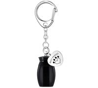 Cylinder Cremation Dog Ashes Keepsake,Cylinder Urn Keychain Keepsake Cremation | Cylinder Sympathy Loss of Pet Keyring, Memorial Pendant Keychain for Puppy Love