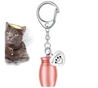 Cylinder Cremation Dog Ashes Souvenir, Pet Urn Keychain for Ashes - Urn Keychain for Ash Cylinder Souvenir Cremation | Keychain p
