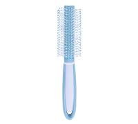 Cylinder Curly Hair Comb Plastic Handle Round Roll Hair Brush Anti-Static Daily Salon Styling Wavy Hair Round Comb Hairbrush Hairdressing Tool for Women Girl Gift