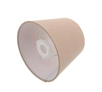 Cylinder Drum Table Lamp Lampshade, Cloth Shade for Study Bedroom | Khaki Modern Scandinavian Style, 13cm Top and 18cm Bottom, Metal and Plastic Frame