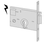 Cylinder electric mortice lock for Cisa bands 14010.60