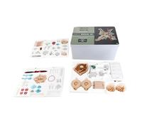 Cylinder Engine Assembly Kit Metal Building Model for Hands-On Industrial Learning [V2 Engine Assembly Kit Suitable for 14+ Years Old]