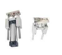 Cylinder Fixed Guide Bracket Three axis and Three Rod Pressure Cylinder with Guide Rod SC32-50 SC32-75 SC32-100 SC32-200(Sky Blue)