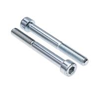 Cylinder Head Cap Screws M12 Strength Steel Class 8.8 (Pack of 2) Zinc Plated Hex Hexagon Allen Socket Bolts Thread Fasteners Cylindrical for Wood Furniture Outdoor Heavy Duty DIN912 (12mm x 120mm)