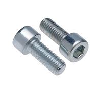 Cylinder Head Cap Screws M4 Strenght Sleel Class 8.8 (Pack of 50) Zinc Plated Hex Hexagon Allen Socket Bolts Thread Fasteners Cylindrical Heavy Duty Accorting to DIN912 (4mm x 10mm)
