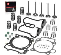Cylinder Head Exhaust Intake Valve & Spring Gasket Kit for Yamaha YFZ450 2004-2009 WR450F YZ450F 2003-2006