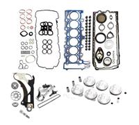 Cylinder Head Gasket Timing Chain Kit Piston Set 2.5 L L6 Gas N52B25 Compatible With BMW E90 E91 E92 E93 E60 E61 E83