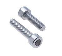 Cylinder Hex Head Cap Screws M6x10 (Pack of 50) A2 Stainless Steel Hexagon Socket Allen Key Hex Screw Bolts Thread Fasteners Cylindrical Heavy Duty Accorting to DIN912 (6mm x 10mm)
