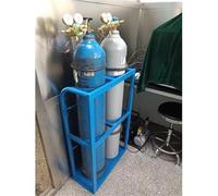 Cylinder Holder Rack Stand, Freestanding Heavy-Duty Gas Cylinder Organizer Shelf, for Storage Oxygen Tank/Propane Tank/Co2 Cylinder/Nitrogen Tank