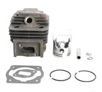 Cylinder Kit for 40F 44F 52CC 58CC 2-Stroke Chainsaw, Replacement Part with Piston for Chainsaws, Robust Metal Construction for Efficient Cutting Performance, Precise Fit for Easy (E)