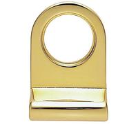 Cylinder Latch Pull - Night Latch Door Handle - 72 x 48mm - Polished Brass | External Door Cylinder Night Latch Pull Handle - Flat Keyhole Rim Lock Outdoor Handle