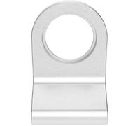 Cylinder Latch Pull - Night Latch Door Handle - 72 x 48mm - Satin Chrome | External Door Cylinder Night Latch Pull Handle - Flat Keyhole Rim Lock Outdoor Handle