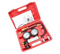 Cylinder Leak Down Tester For Car Truck Double Gauge Leakdown Detector Tool With Case Engine Compression Tester Professional Cylinder Leak Detection Gauge