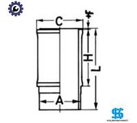 Cylinder Liner KOLBENSCHMIDT 88892150 for CASE IH 300 2.5 1970-1994