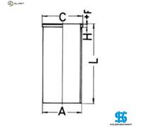 CYLINDER LINER 89167190 FOR 150/6 CA-Dover 5.9L 6cyl