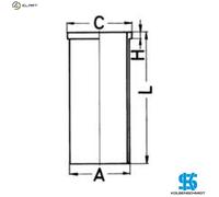 CYLINDER LINER 89193190 FOR OM601.911/912/913 OM604.915/917 2.0L 4cyl 2.5L 5cyl