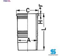 CYLINDER LINER 89324110 FOR D2865LUH02/2865LUH05/2865LUH07/2865LUH09 10.0L 5cyl
