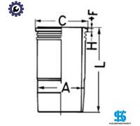 CYLINDER LINER 89389110 FOR OM445.923/924/926/929/920/933/938/936/937 11.0L 8cyl