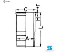 CYLINDER LINER 89563110 FOR OM460.900/901/902/903/904/905/906/907/908 12.8L 6cyl