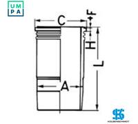 CYLINDER LINER 89858110 FOR D 226 B-2 2.1L 2cyl TD226B-3 D226B-3/T3 3.1L 3cyl