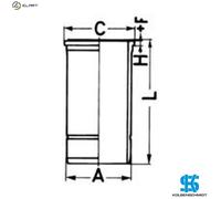 CYLINDER LINER 89879110 FOR OM941.920/929/930/940/960/970/990/910/921 11.9L 8cyl