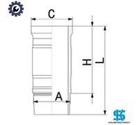 CYLINDER LINER 89930110 FOR OM473.900/903/905/907/909/919 15.6L 6cyl