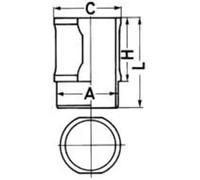 Cylinder liner Finished 88592110 KOLBENSCHMIDT for ALFA ROMEO GTV 75 90 155 164