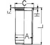 Cylinder liner Finished 88602110 KOLBENSCHMIDT