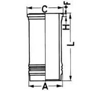 Cylinder liner Finished 88645110 KOLBENSCHMIDT