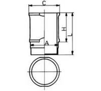 Cylinder liner Finished 89194110 KOLBENSCHMIDT for CITROËN PEUGEOT