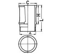 Cylinder Sleeve Fits Citroën Berlingo BX ZX Fiat Peugeot KOLBENSCHMIDT 89301110