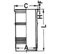 CYLINDER LINER 89737110 FORCYLINDER LINER 89737110 FOR SISU VALMET 836647420