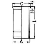 Cylinder liner Finished 89897110 KOLBENSCHMIDT for FIAT BMW CLAAS JOHN DEERE
