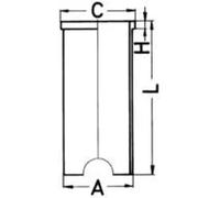 Cylinder Sleeve 78mm Outer ⌀ For Mercedes-Benz 170 Ponton KOLBENSCHMIDT 88530190