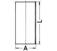 Cylinder liner Semi 89436190 KOLBENSCHMIDT for MITSUBISHI HYUNDAI